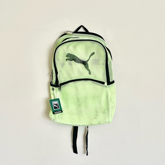 NEW Puma Evercat Mesh Emulator Neon Green Backpack Adult OS